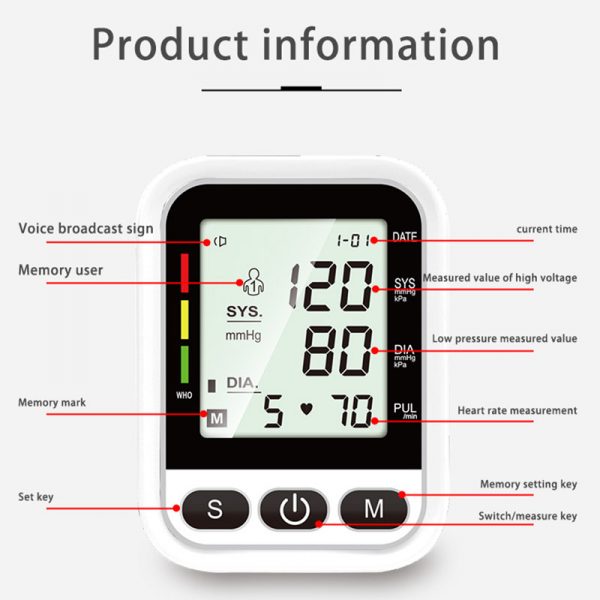 wecolor blood pressure moniter