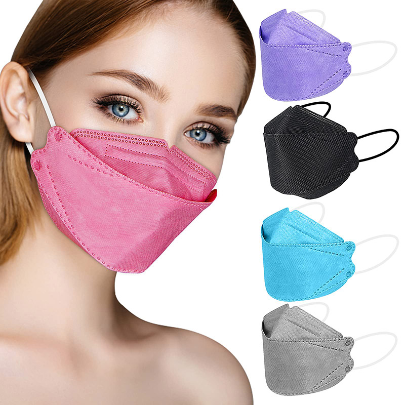 Black and White Masks for Adults, 4 Ply Disposable Kf94 Face Mask Filter  Protection Face Masks - China Face Mask, Kf94 Mask